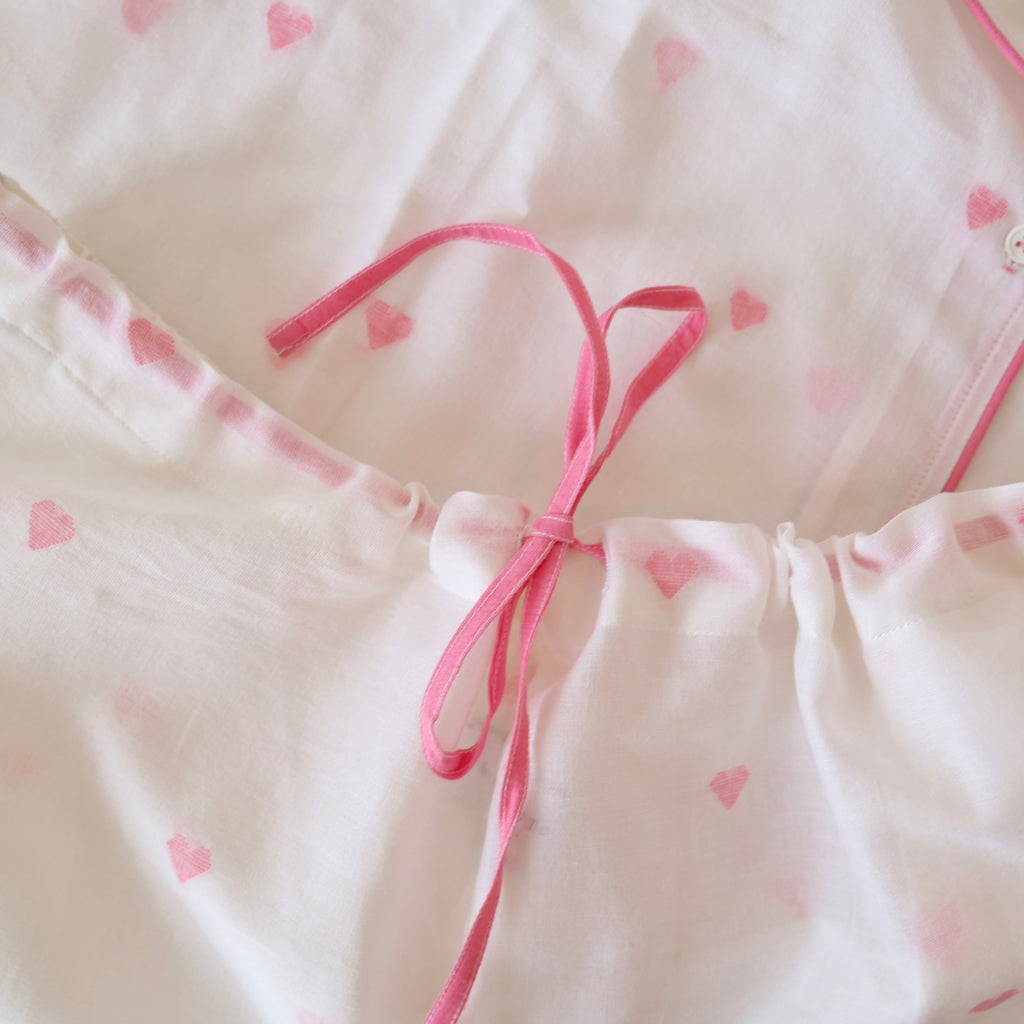 Scarlette Handwoven Heart Pajama Set