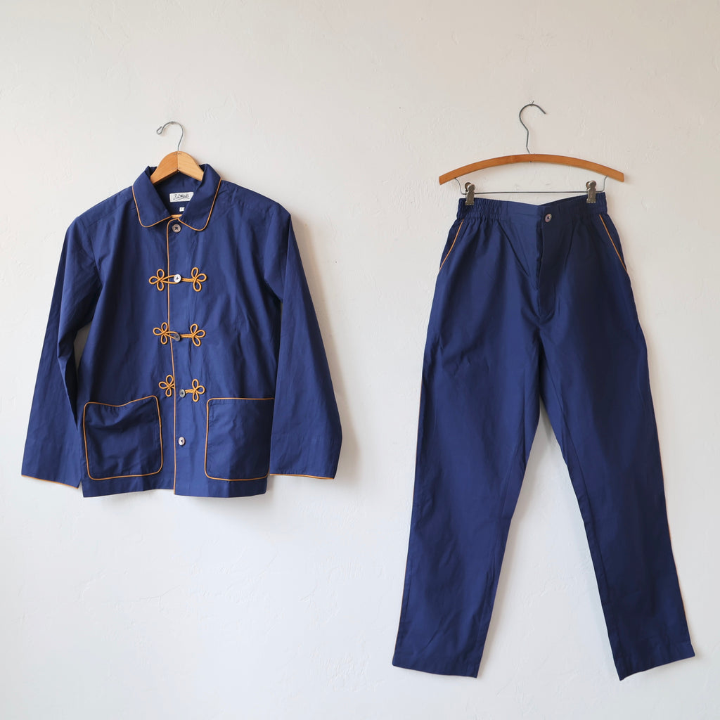 P. Le Moult Hussar Pajama Set - Blue