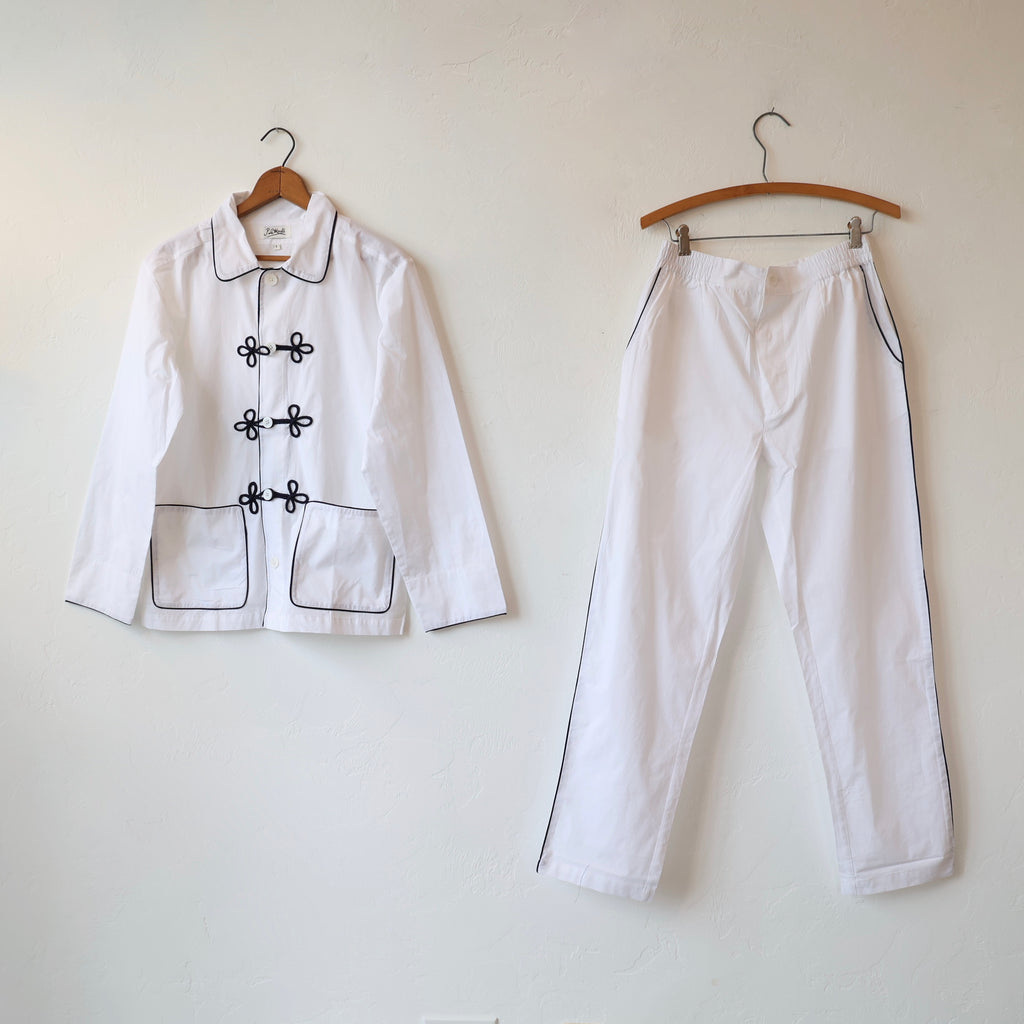P. Le Moult Hussar Pajama Set - White